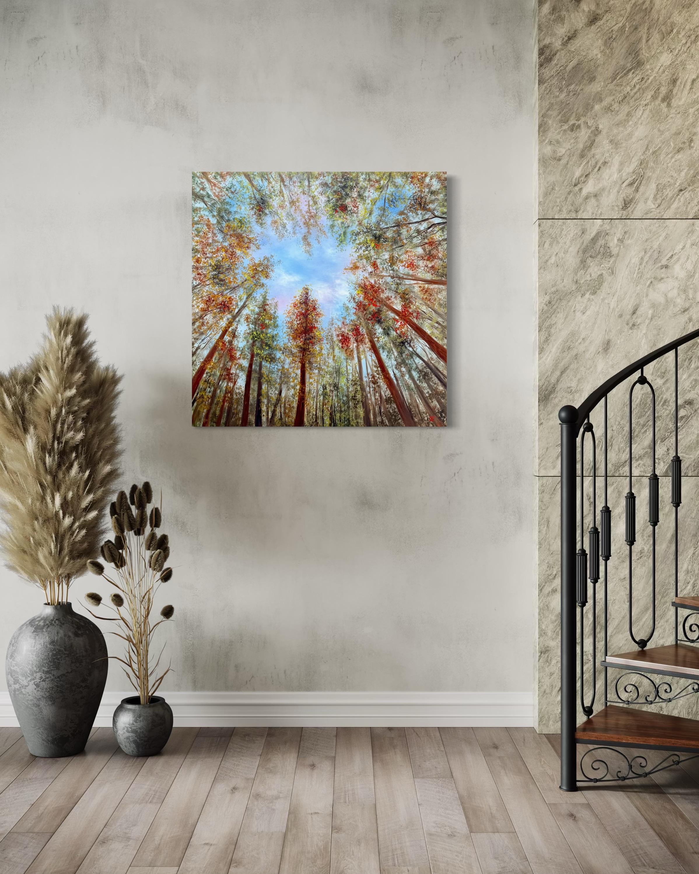 Là où le ciel commence - Impressionnisme Painting par Tanja Frost