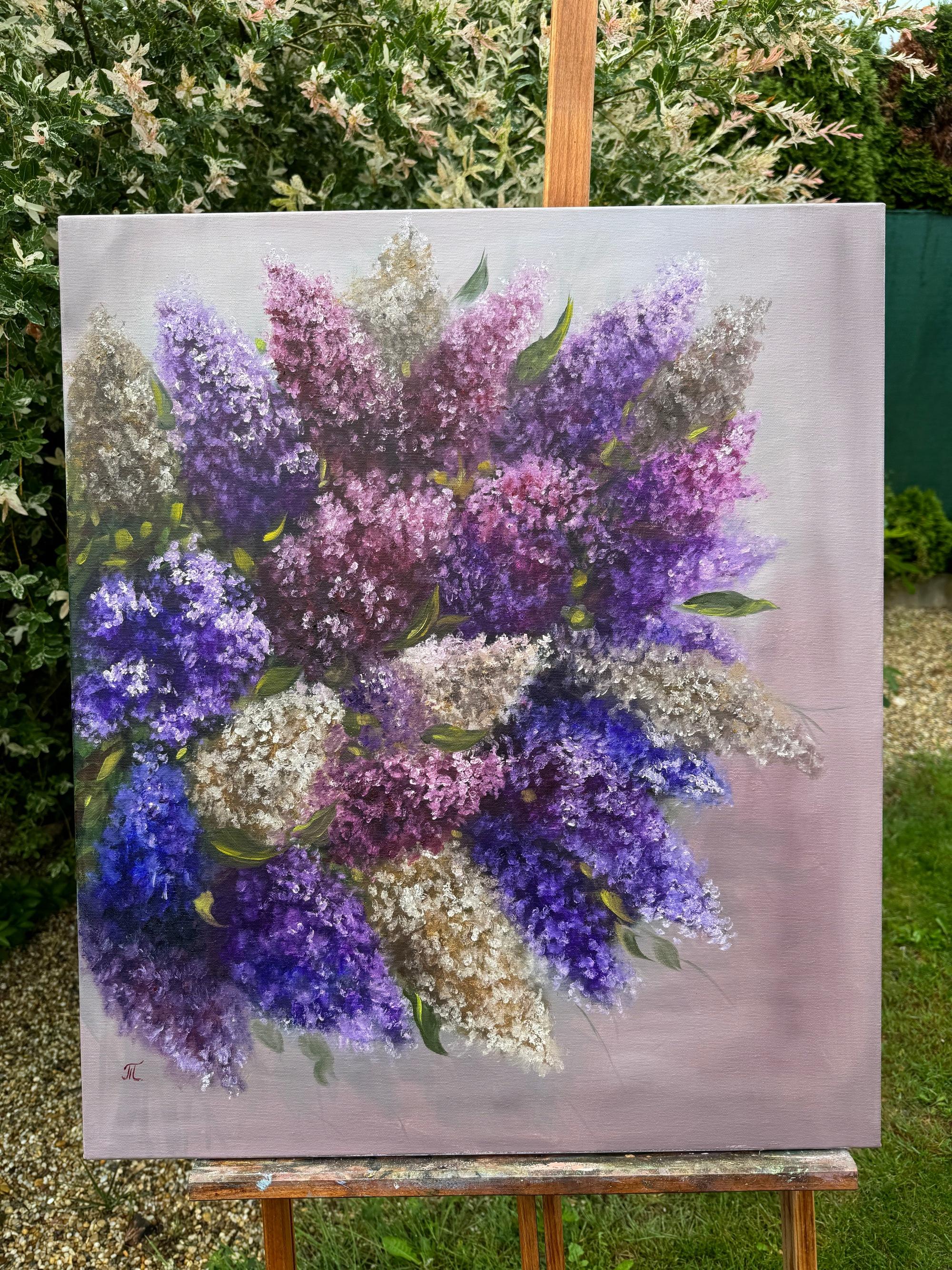 Whisper of Lilac - Painting by Tanja Frost