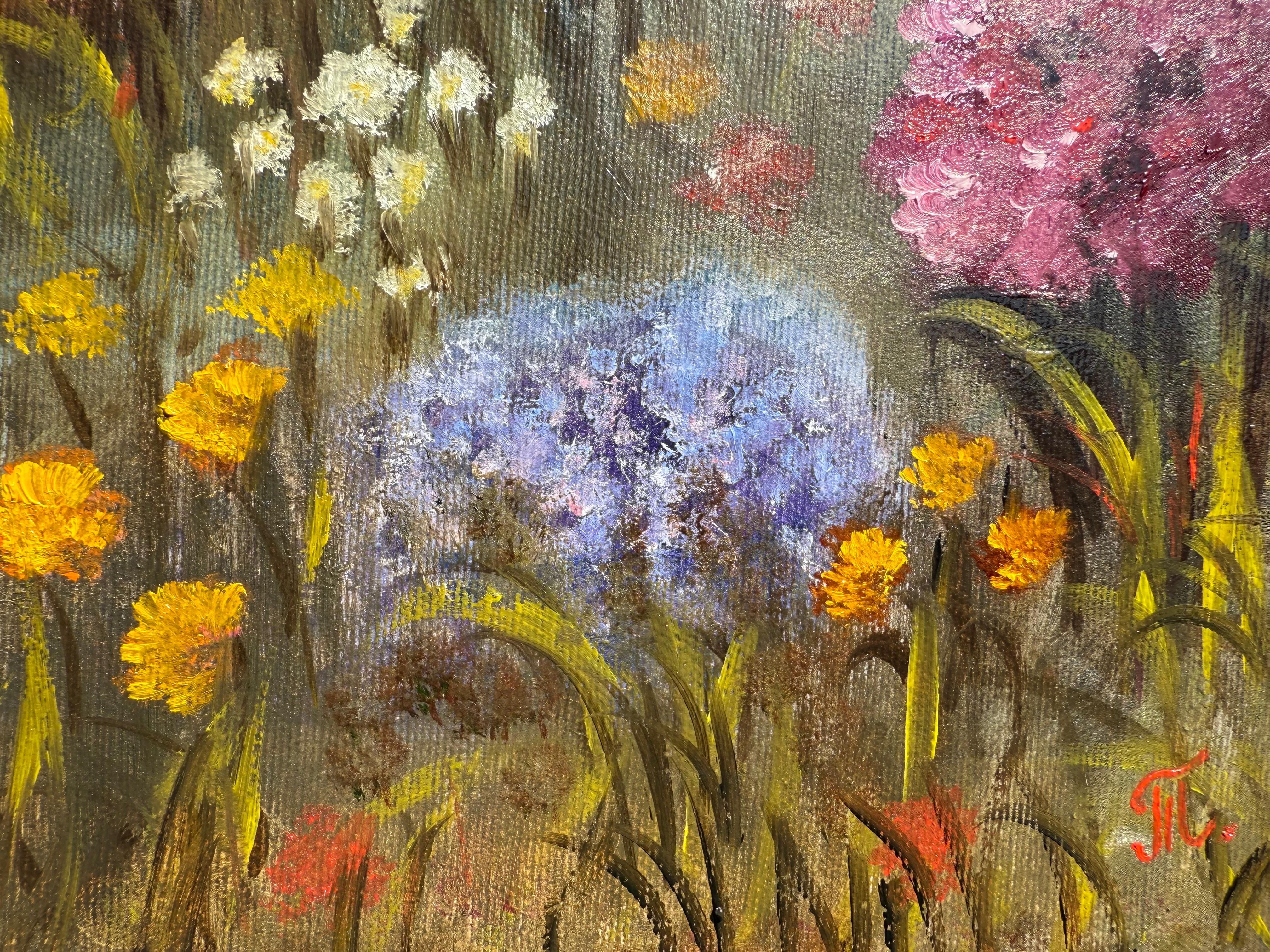 Whispers of Wild Bloom - Impressionist Painting by Tanja Frost
