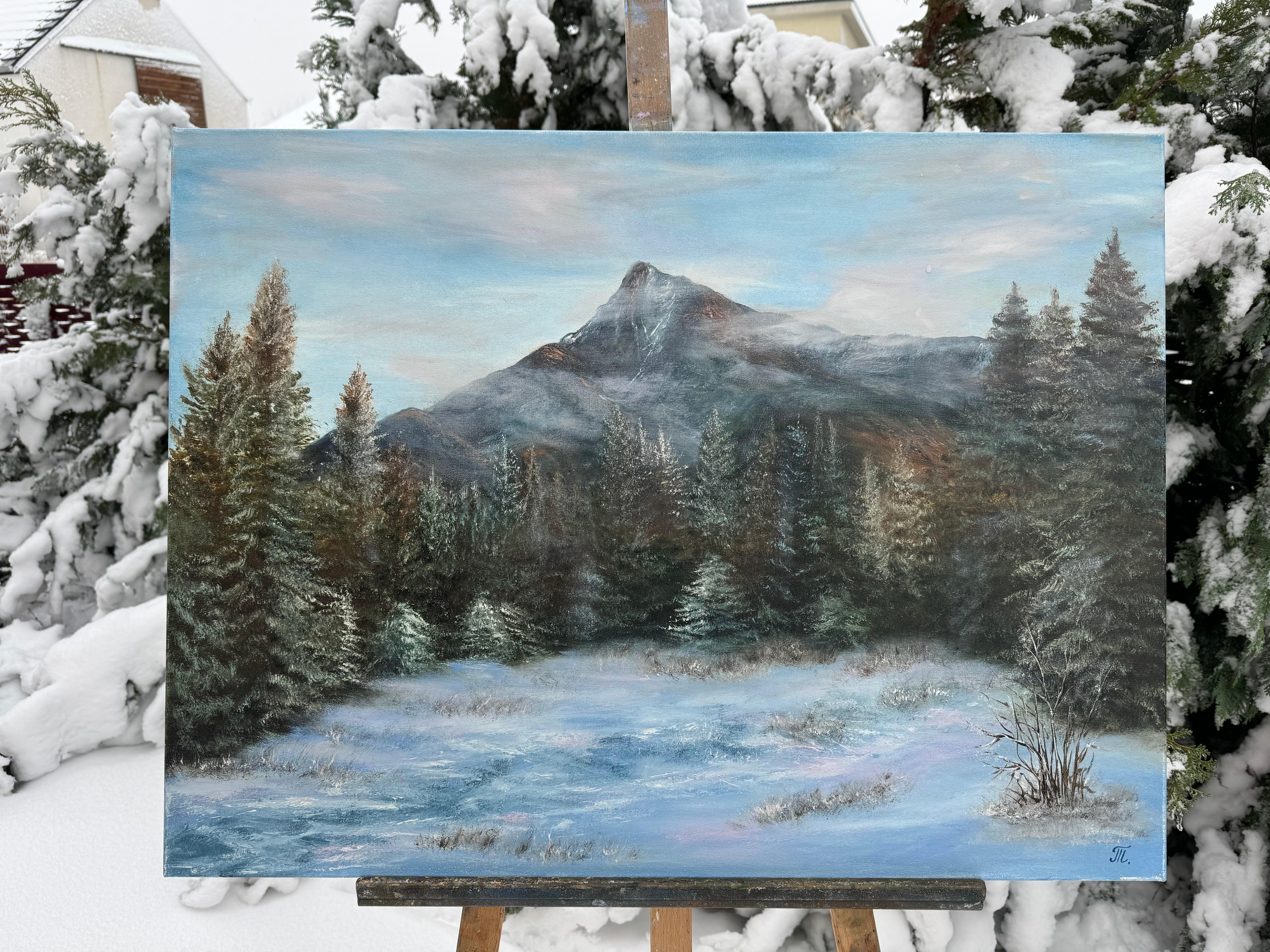 Winter Serenity - Impressionist Painting by Tanja Frost