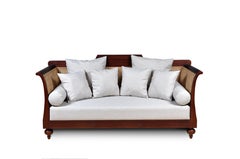 Tanjong Classic Daybed, Teak with Woven Cane and Cushion