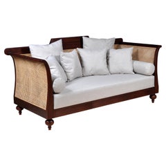 Tanjong Classic Daybed, Teak with Woven Cane and Cushion