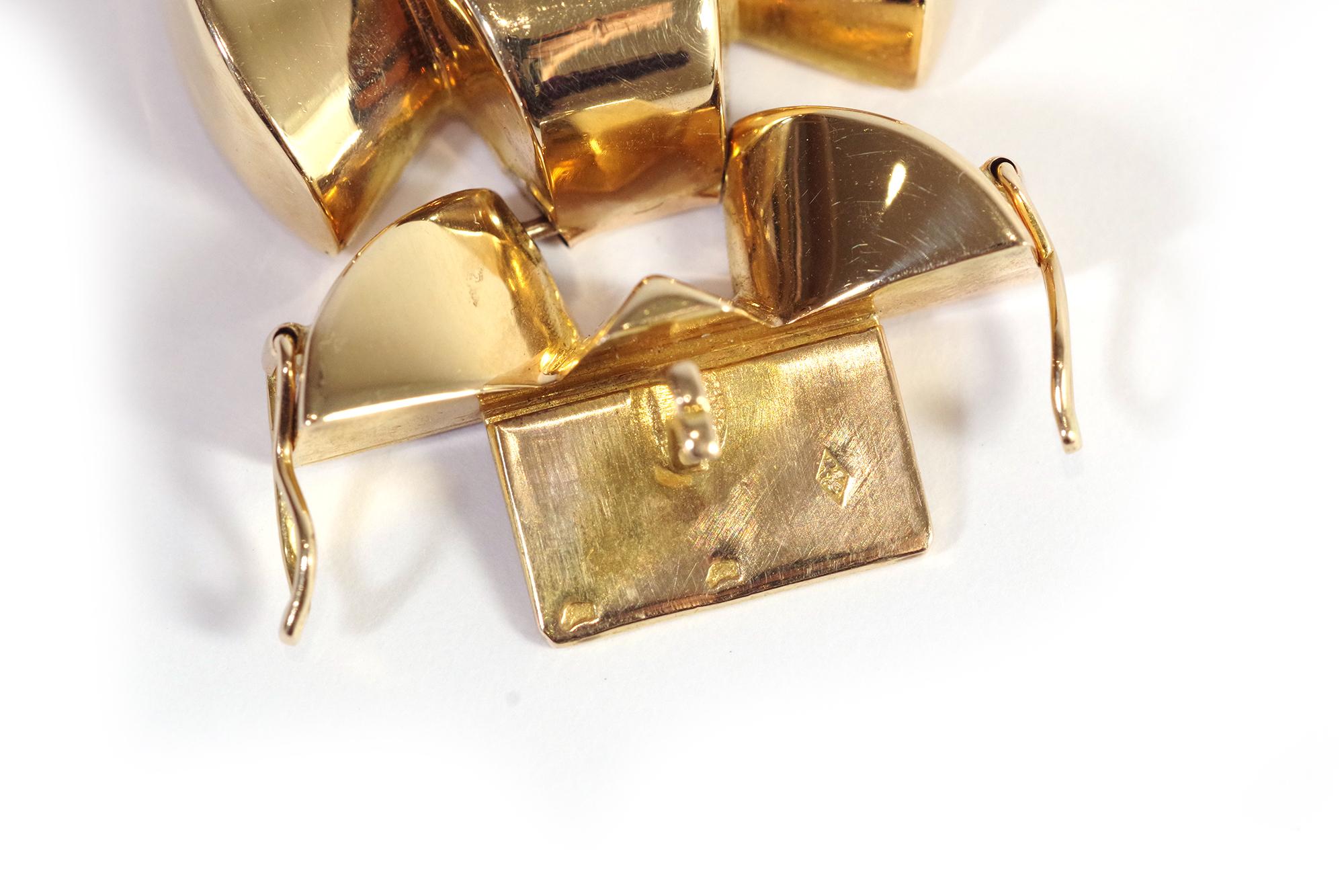 Pulsera Tank de oro de 18 quilates, Pulsera Retro Tank, pulsera importante en venta 5