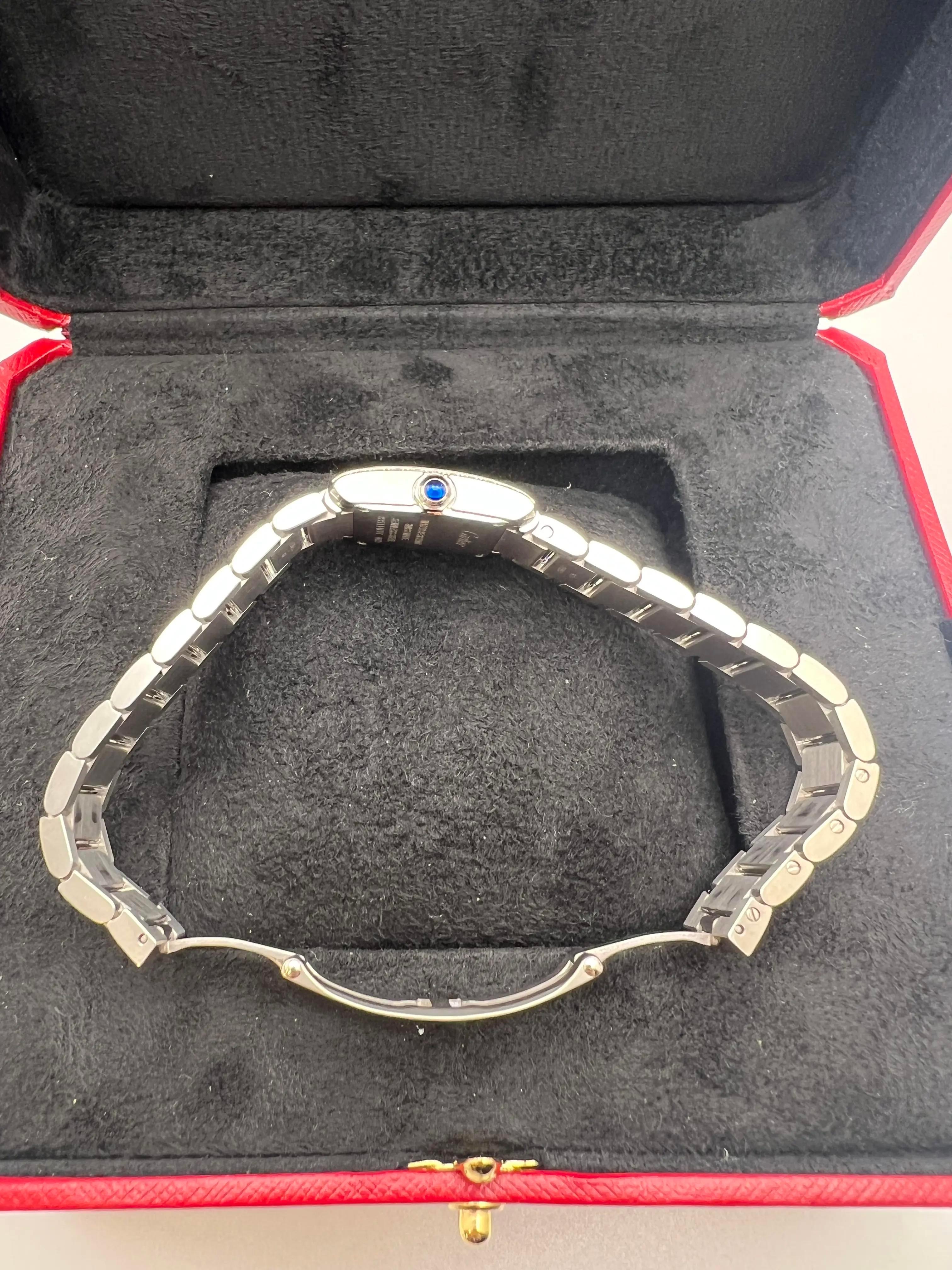 Tank Française Small Factory Diamond Bezel Steel W4TA0029 Box Set en vente 6
