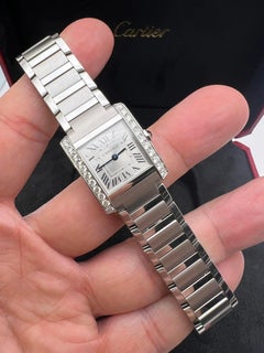 Tank Française Small Factory Diamond Bezel Steel W4TA0029 Box Set
