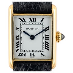 Tank Louis Cartier LC 67117 18k Gold 1977 Schachtel und Servierpapiere 78087