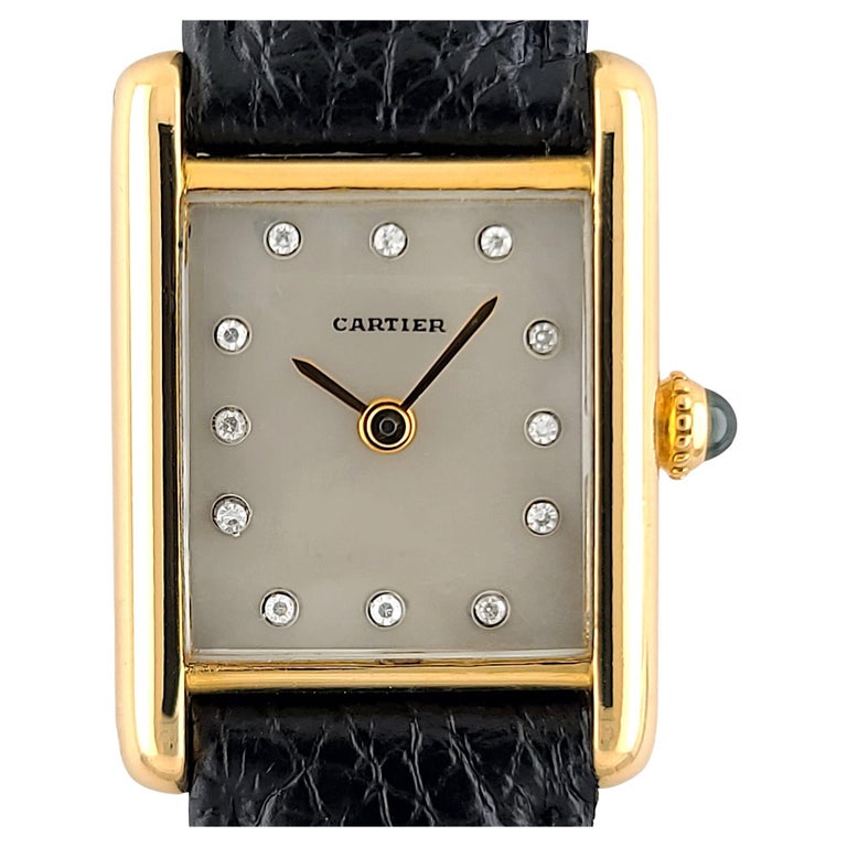 Beautiful lady's vintage Cartier Tank Louis Mécanique in all