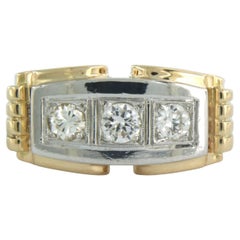Gold Three-Stone Rings