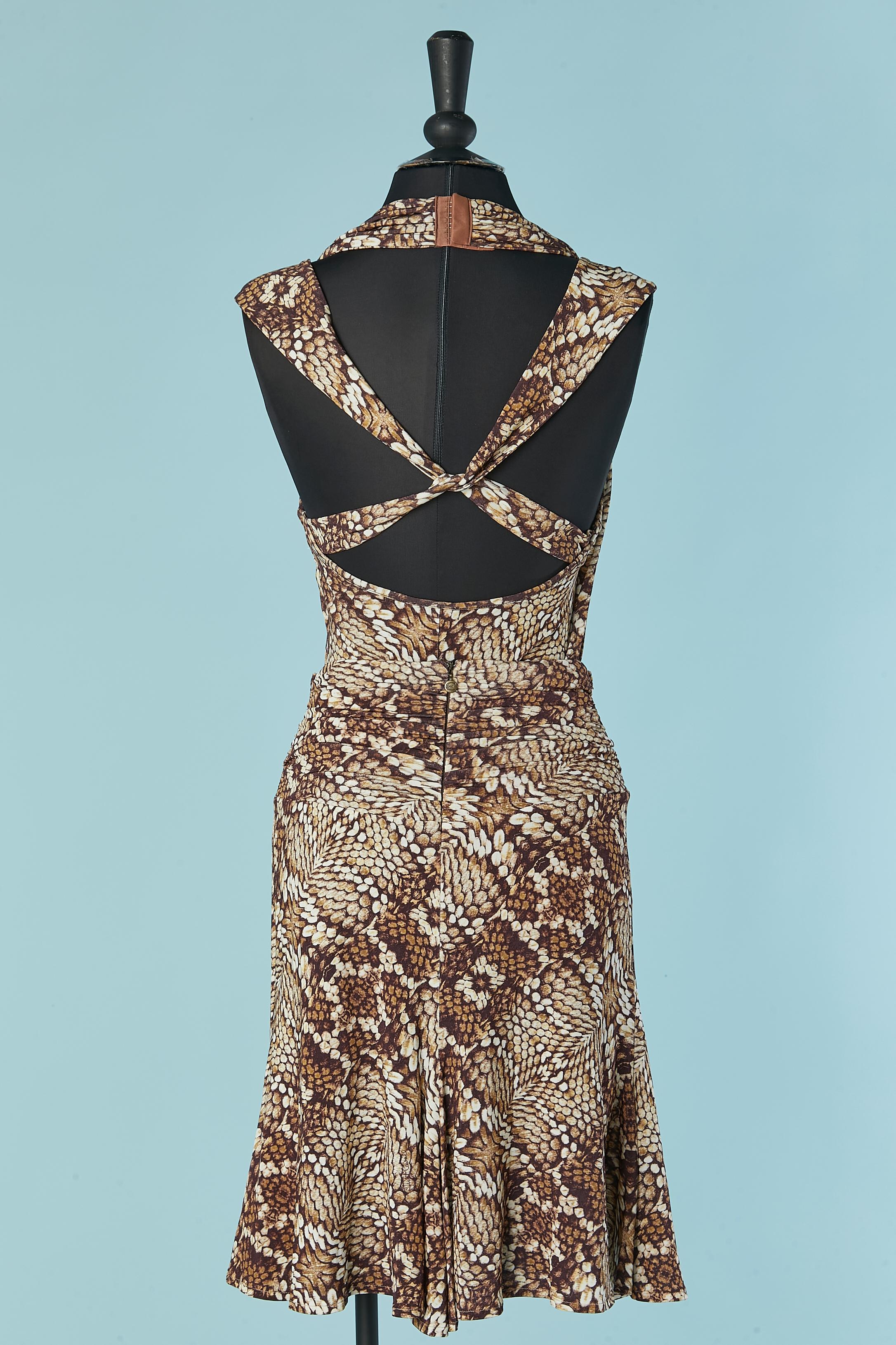 Tank top and skirt ensemble in printed rayon jersey Just Cavalli For Sale 1
