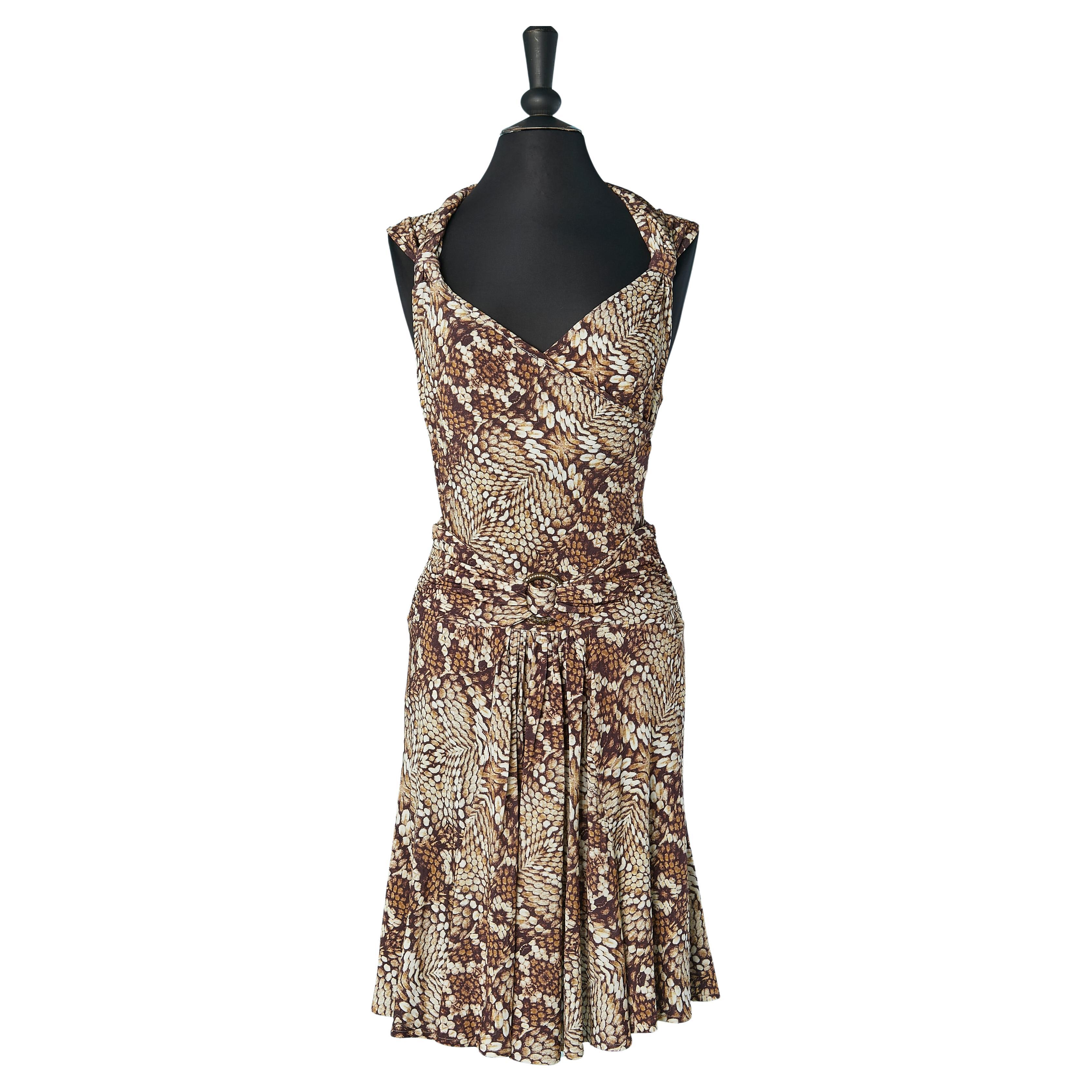 Tank top and skirt ensemble in printed rayon jersey Just Cavalli For Sale