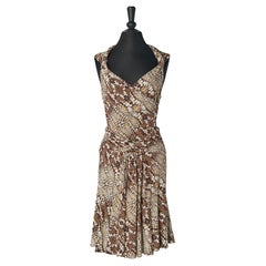 Canotta e gonna in jersey di rayon stampato Just Cavalli