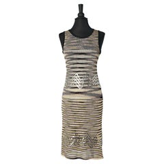 Tank top and skirt ensemble in rayon knit with sequin embellishment M Missoni 