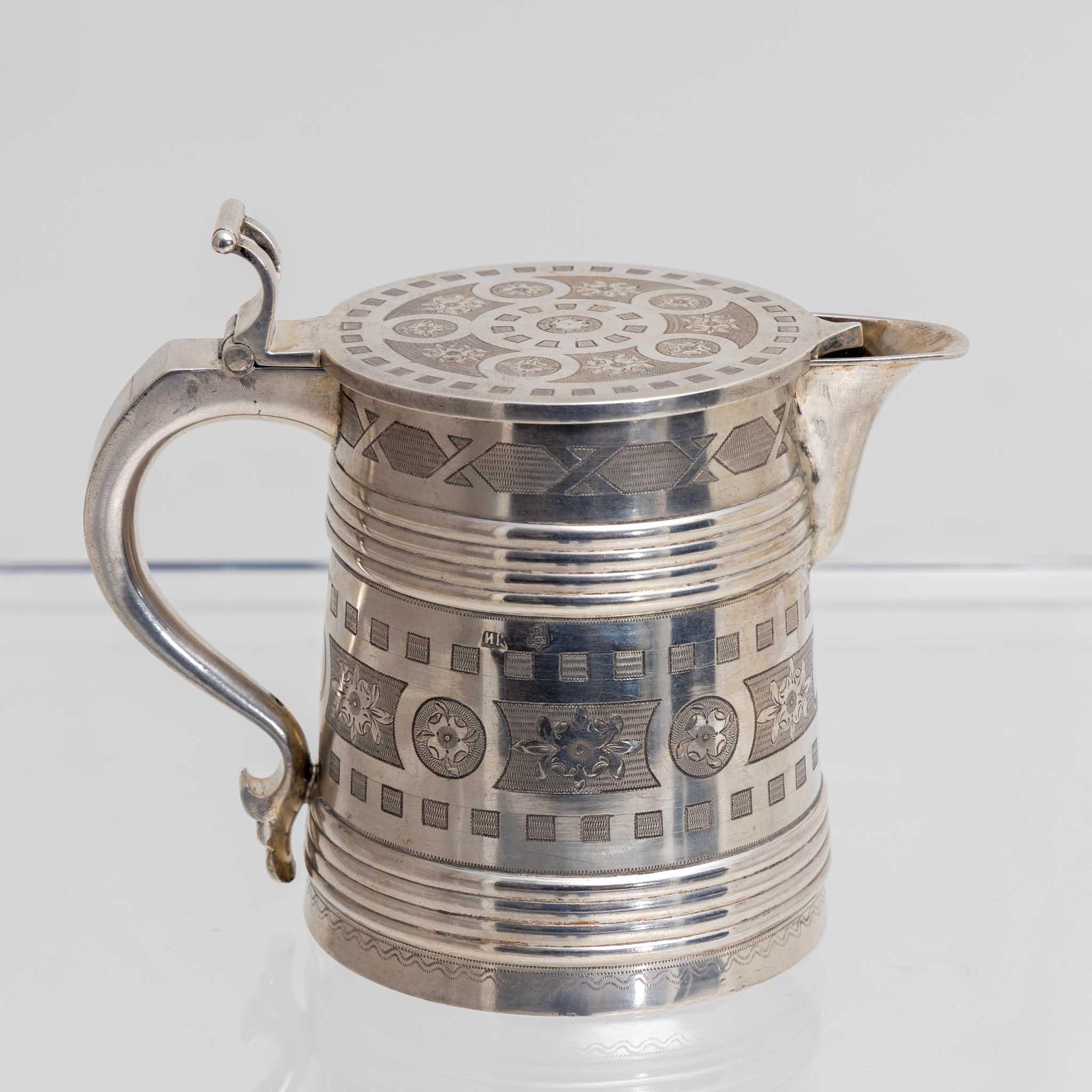 Tankard by Ivan Kuzminin '1875-1895', Moscow 1878 For Sale 8