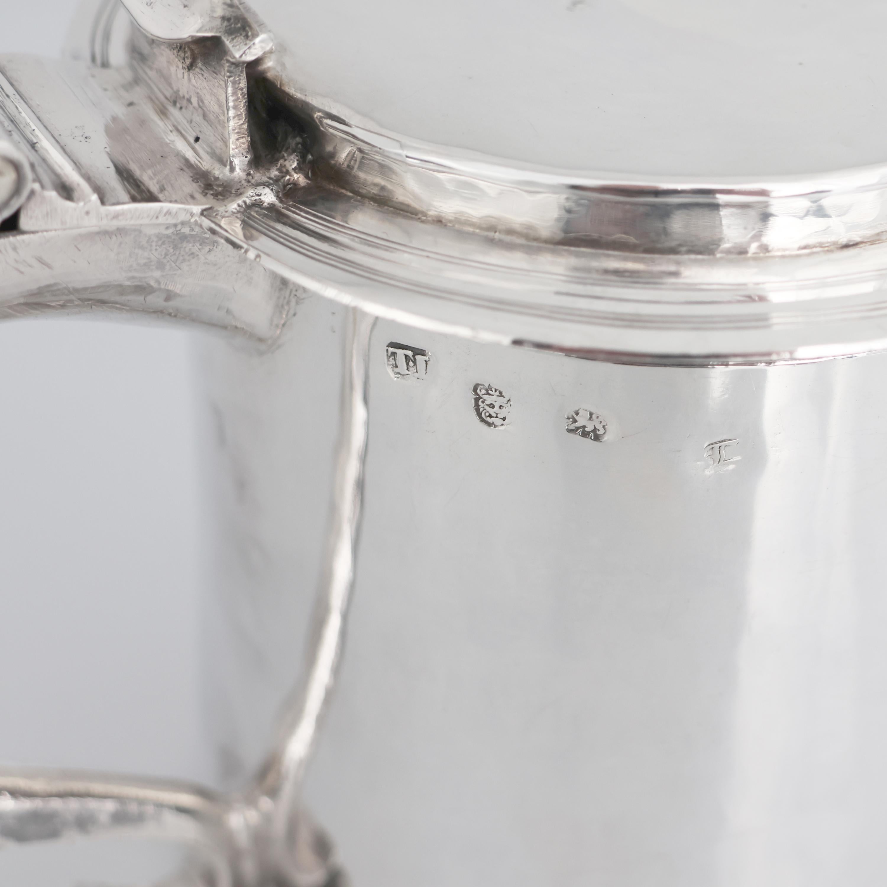 Chandelle Charles II en argent sterling, orfèvre TL, Londres, 1674 en vente 6