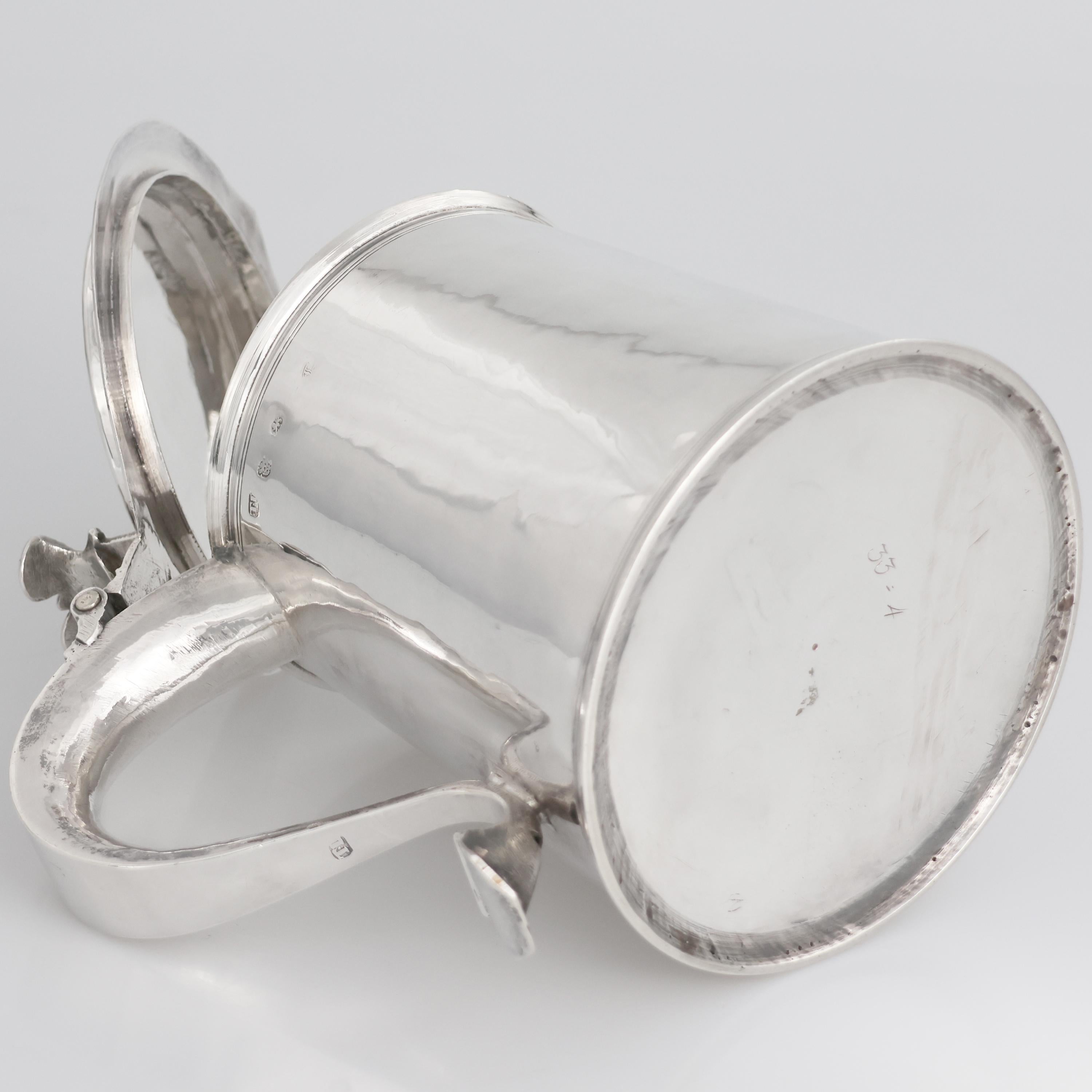 Late 17th Century Chandelle Charles II en argent sterling, orfèvre TL, Londres, 1674 en vente