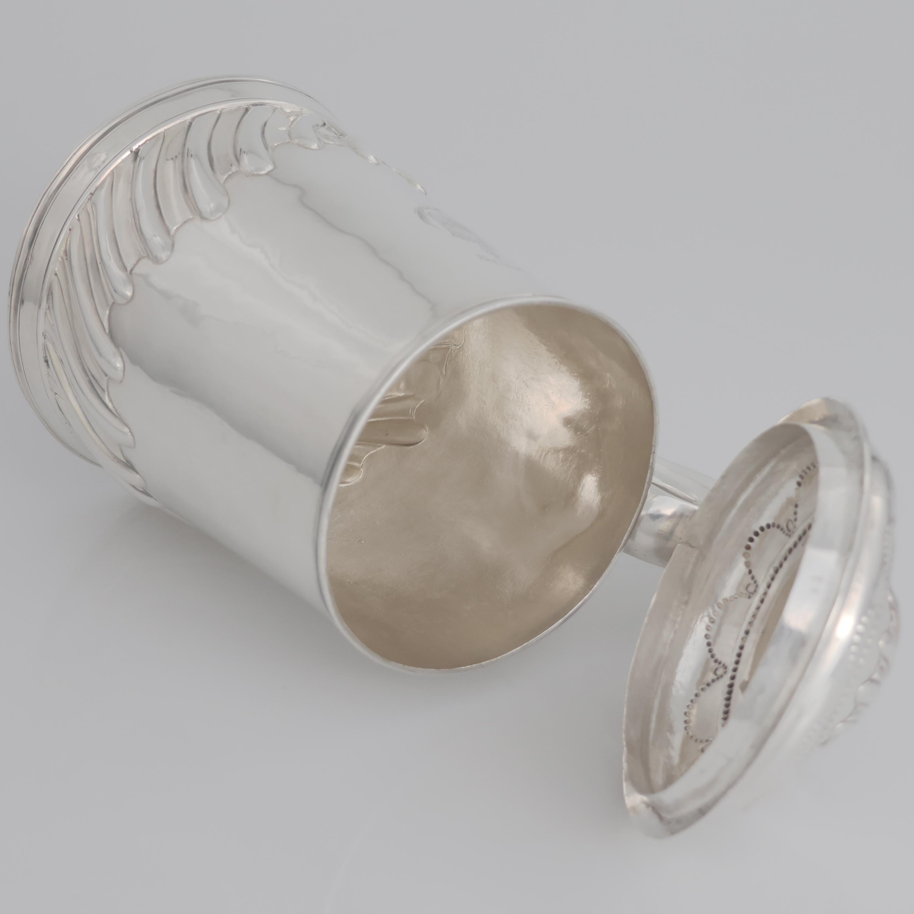 Mid-18th Century Tankard in argento sterling Giorgio II, Joseph Jackson, Dublino, 1749 in vendita