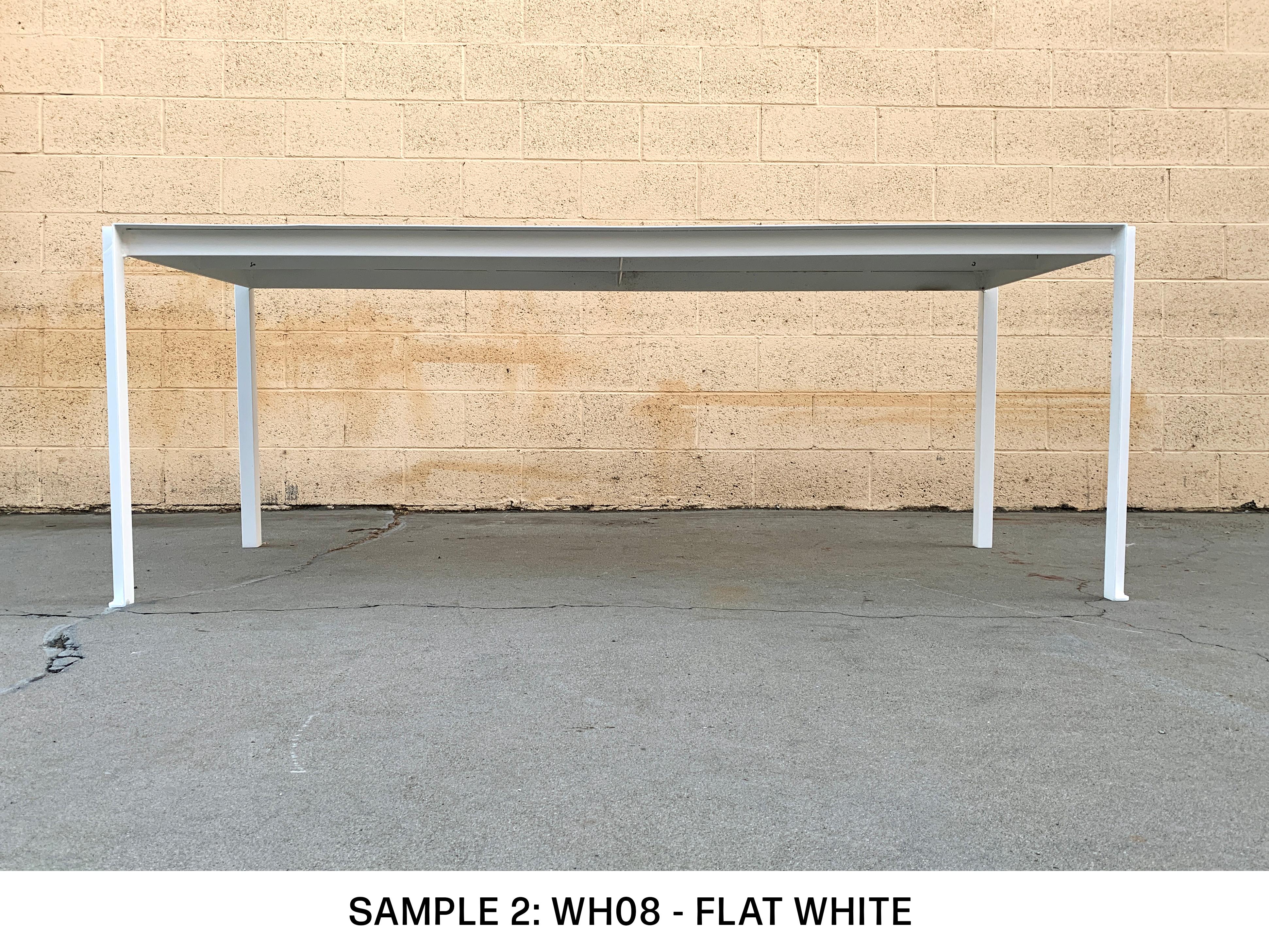 Tanker Inspired Steel Dining or Work Table Made to Order, Custom Colors In New Condition For Sale In Alhambra, CA