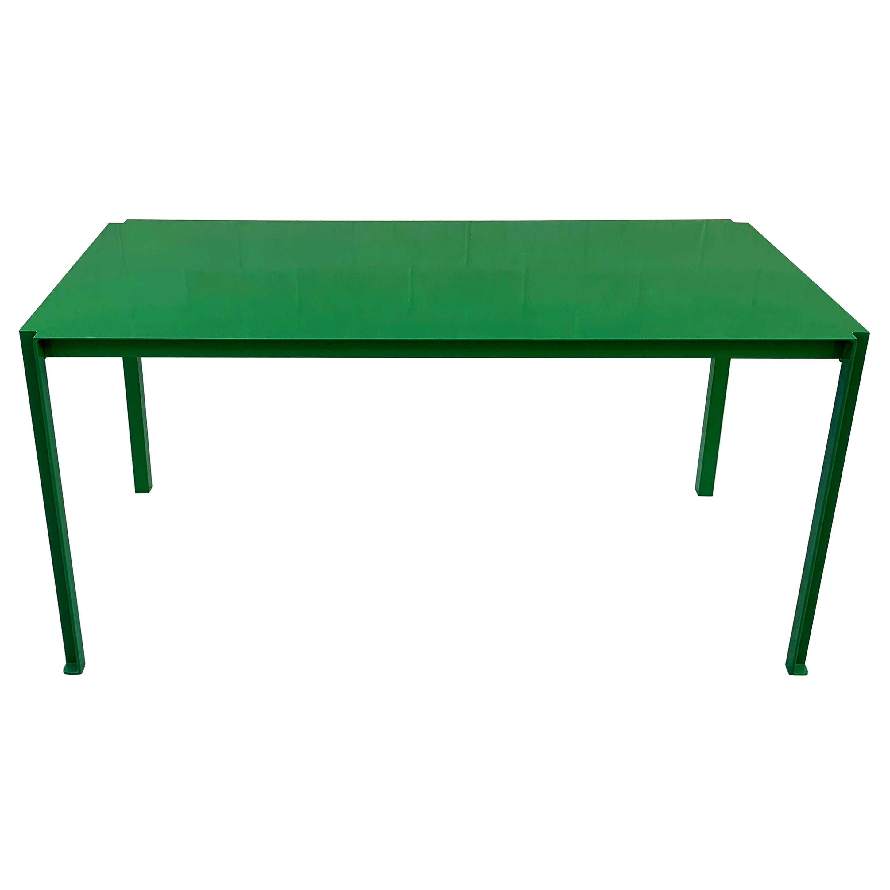 Tanker Inspired Steel Dining or Work Table Made to Order, Custom Colors For Sale