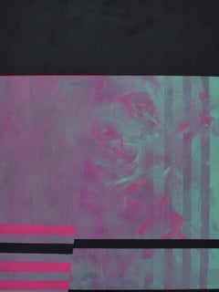 Réfraction, peinture abstraite sur toile, 2018