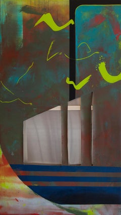 Senza titolo (Vuoti tagliati), Pittura astratta originale, 2018