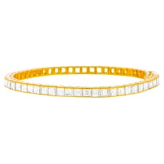 Tannler 14.0 Carat Diamond-set Gold Line Bracelet