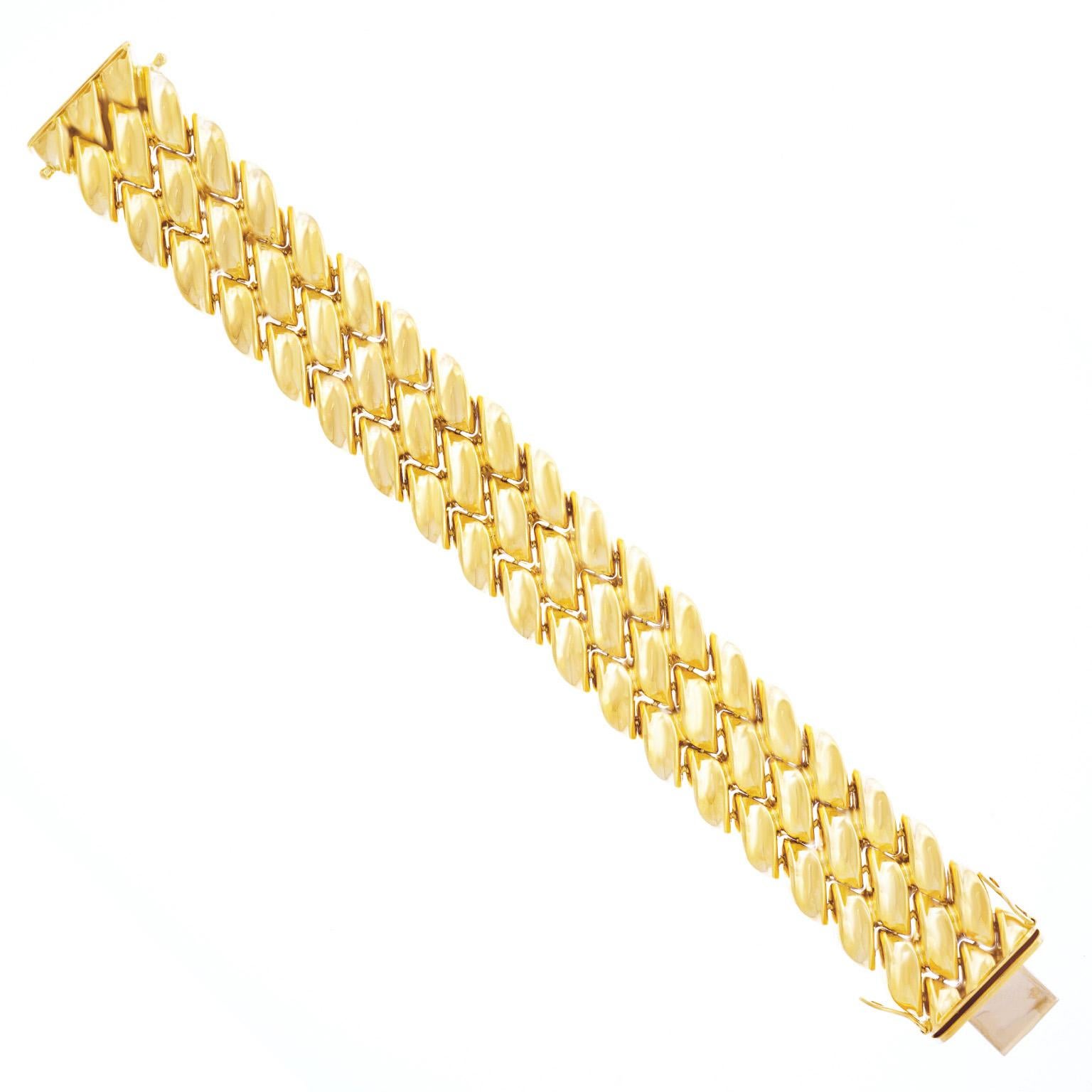 Tannler Gold Bracelet 18k c1960s Zurich Switzerland 2