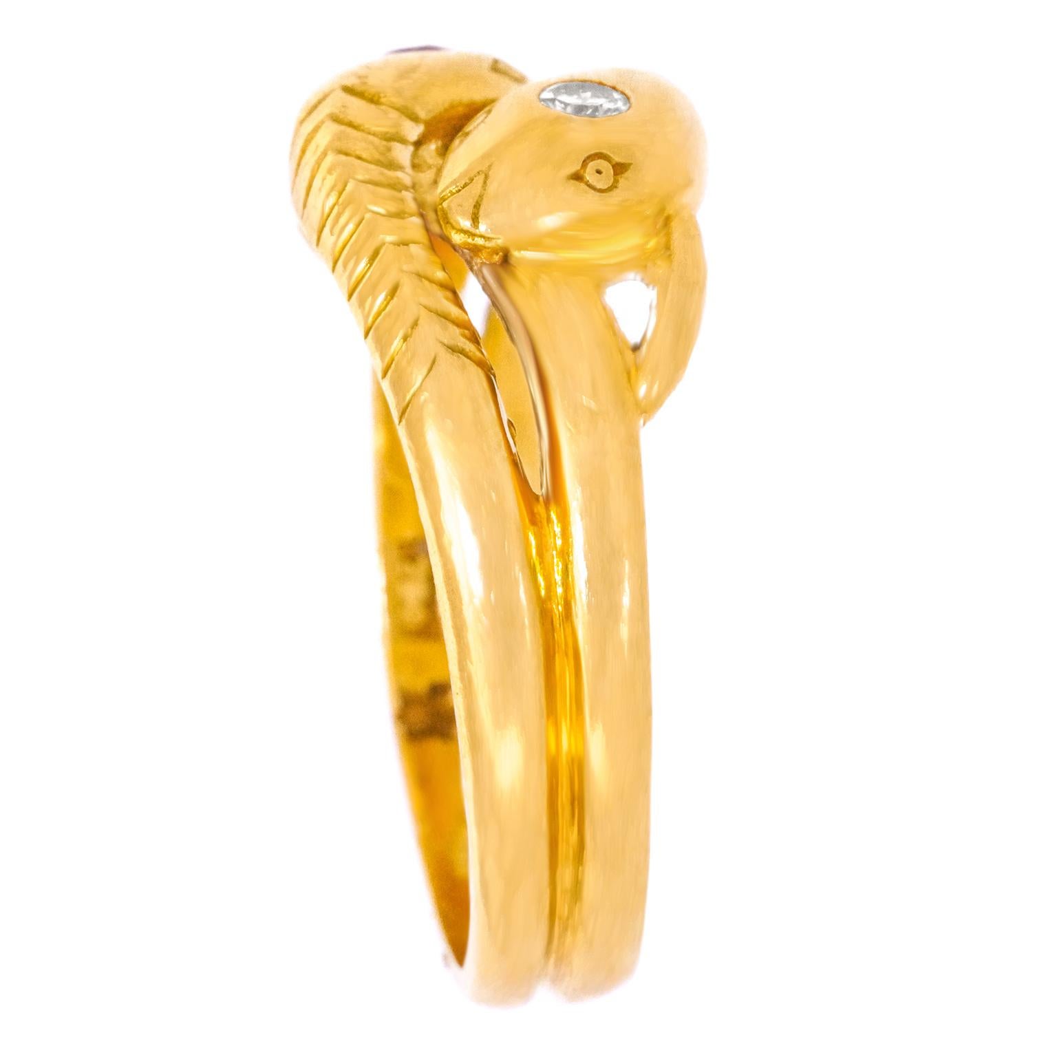 Tannler of Zurich Snake Ring For Sale 5