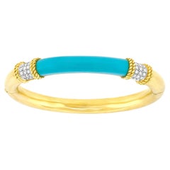 Tannler - Bracelet en turquoise et diamants