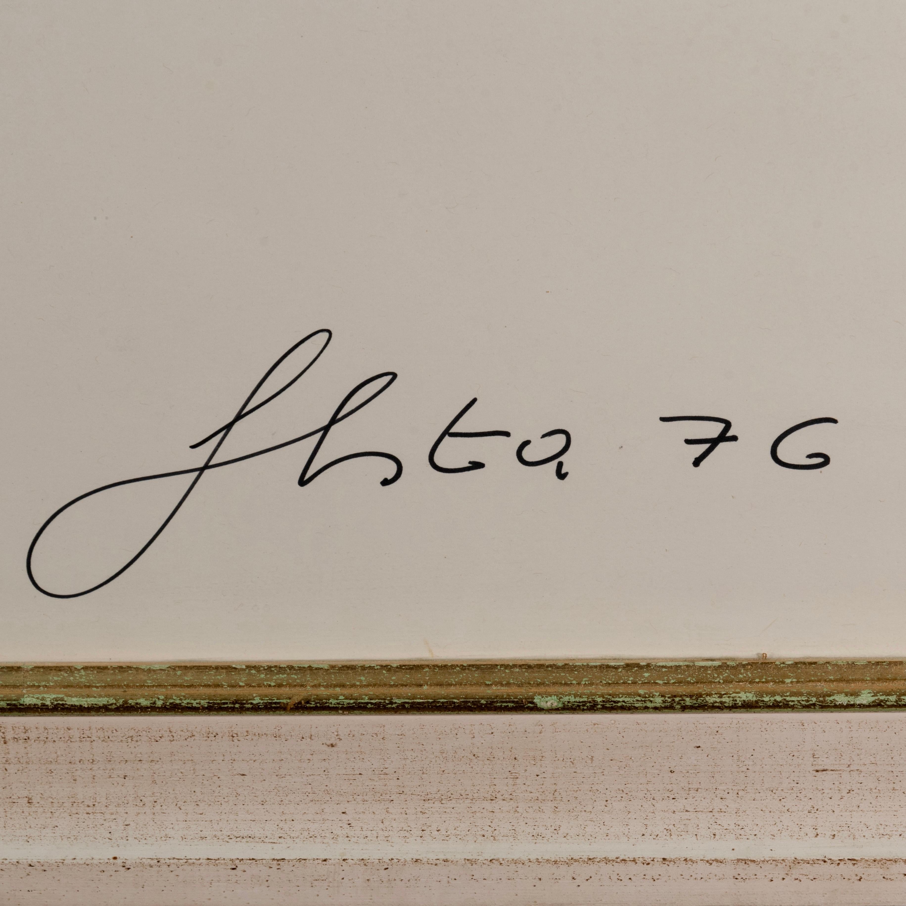 1970s Italian Pop Art Tano Festa Signed and Dated Drawing For Sale 2