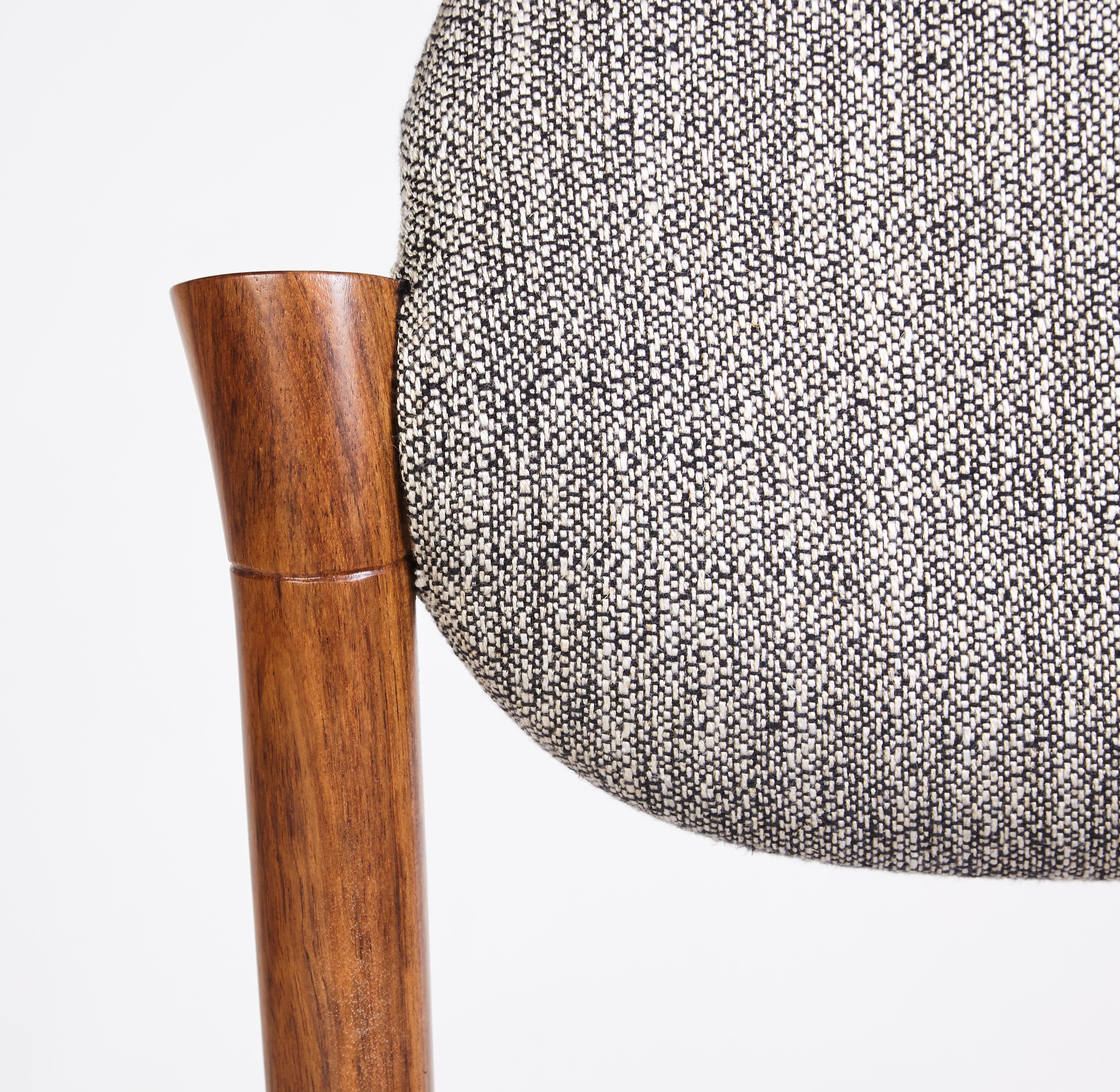 Tanoco Small Chair, in Satin Mutenye Wood, Handcrafted in Portugal by Duistt In New Condition In Leça da Palmeira, PT