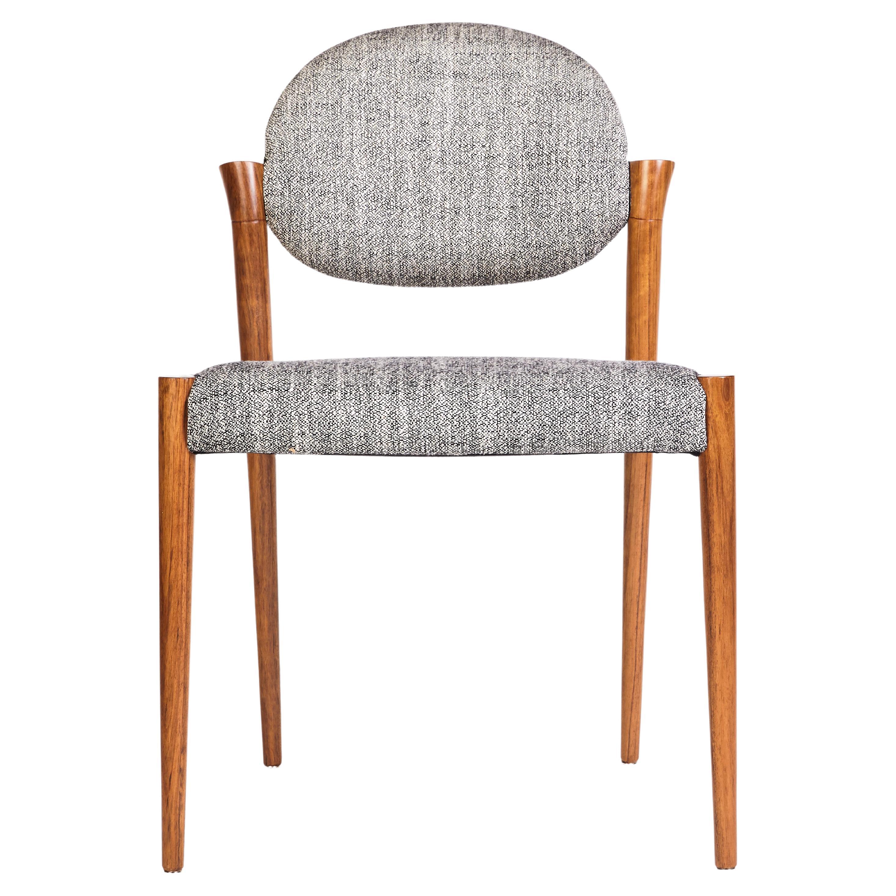 Tanoco Small Chair, in Satin Mutenye Wood, Handcrafted in Portugal by Duistt For Sale