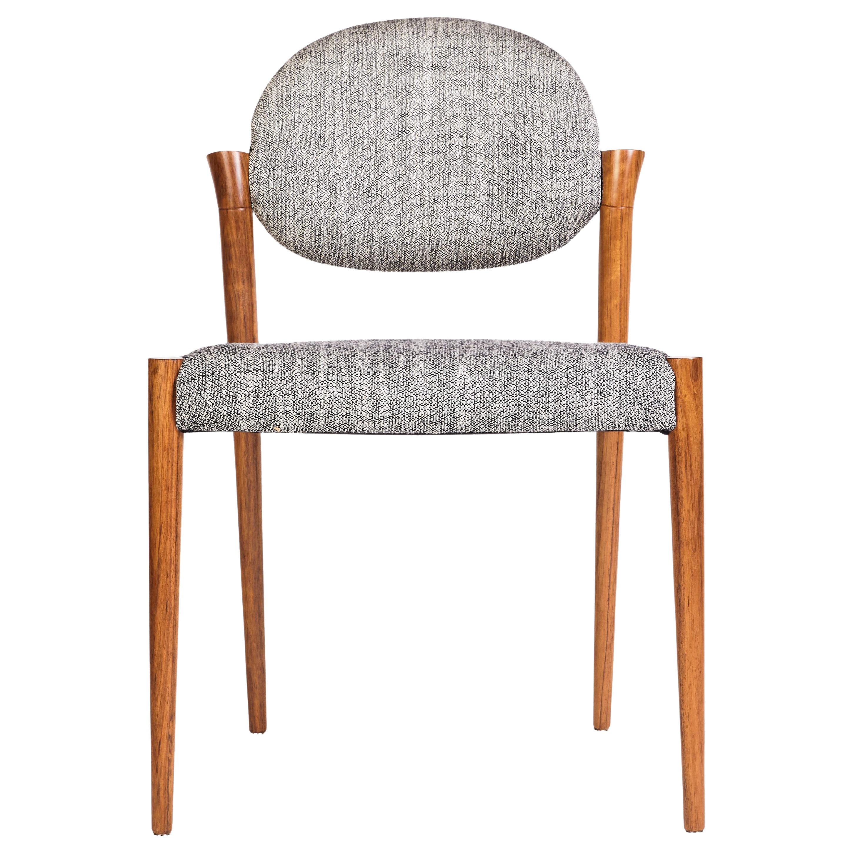 Tanoco Small Chair, in Satin Mutenye Wood, Handcrafted in Portugal by Duistt