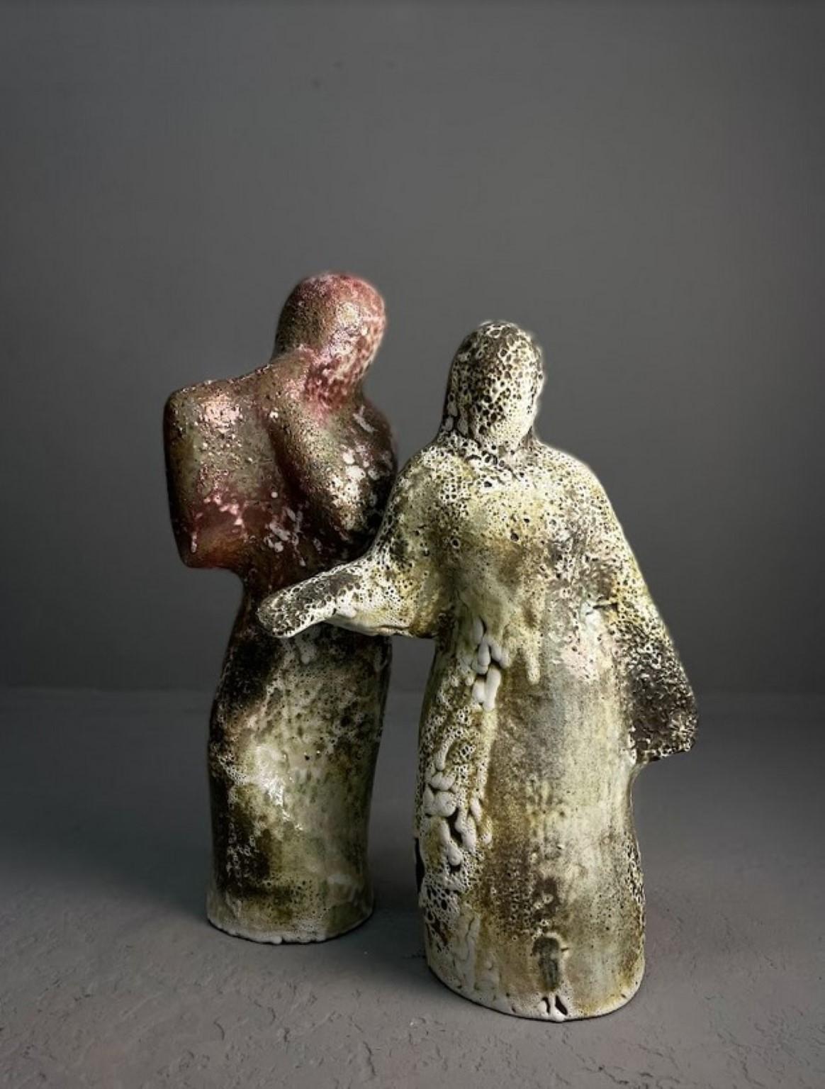 Tanok Diptych Sculptures by Gorn Ceramics For Sale 1