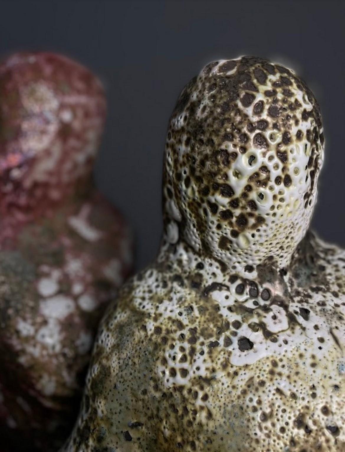 Tanok Diptych Sculptures by Gorn Ceramics For Sale 3