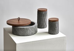 Tanok Volcanic Stone Decorative Containers