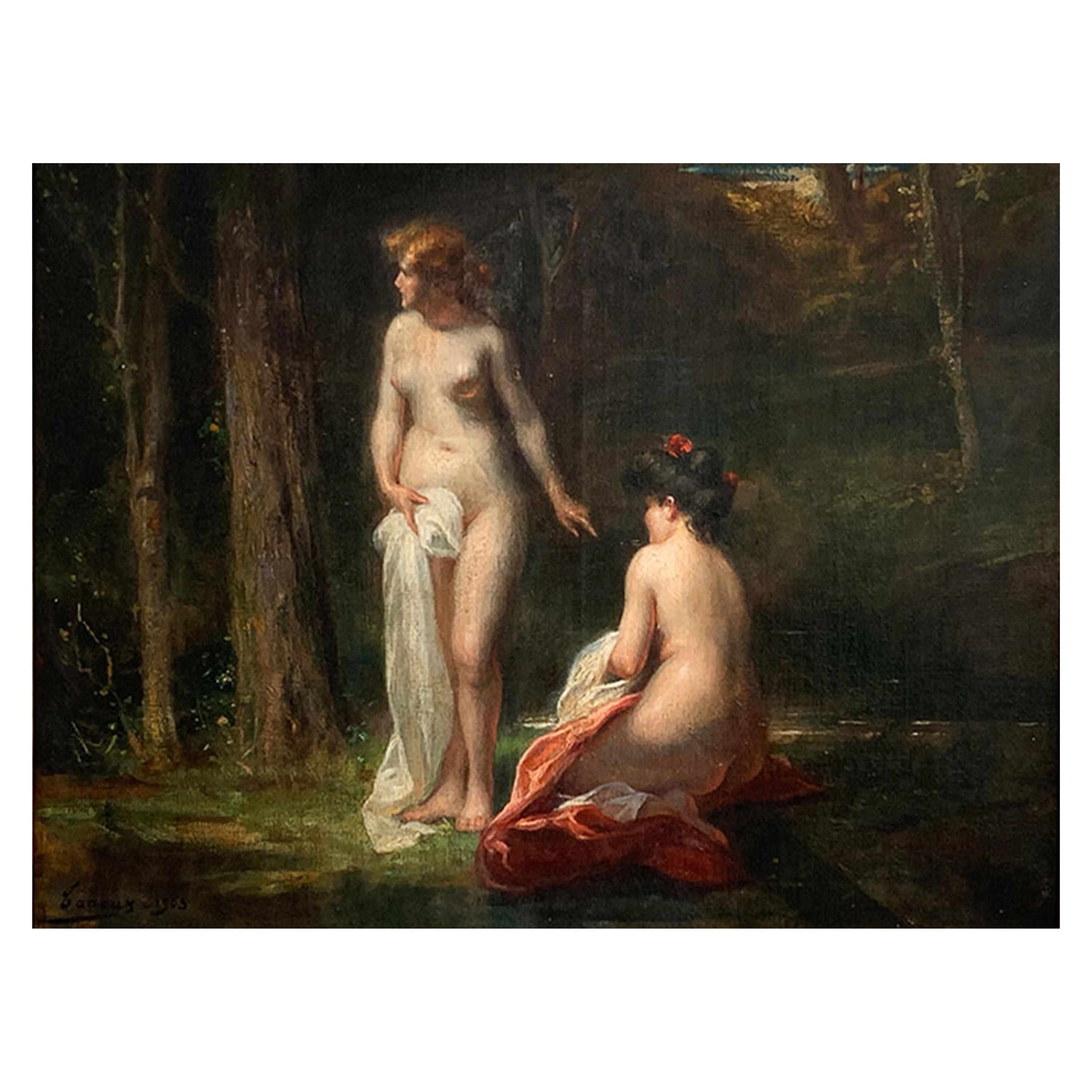 Tanoux Adrien "The Bathers" For Sale