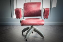 Tansad De Luxe v.26 Red Leather Office Chair