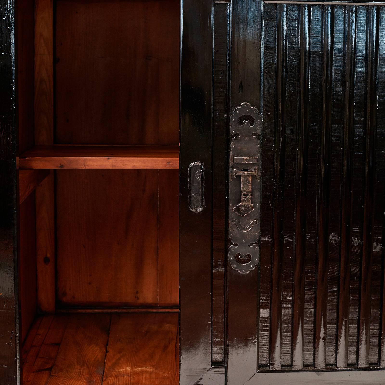 Pine Tansu Cabinet, Meiji Era, Japan