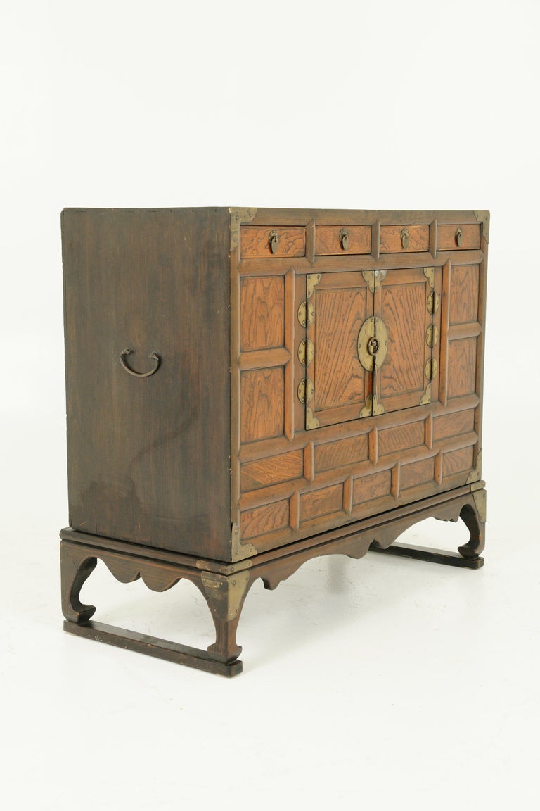 Tansu Chest, Japanese Four Drawer Japan 1920s, B1580