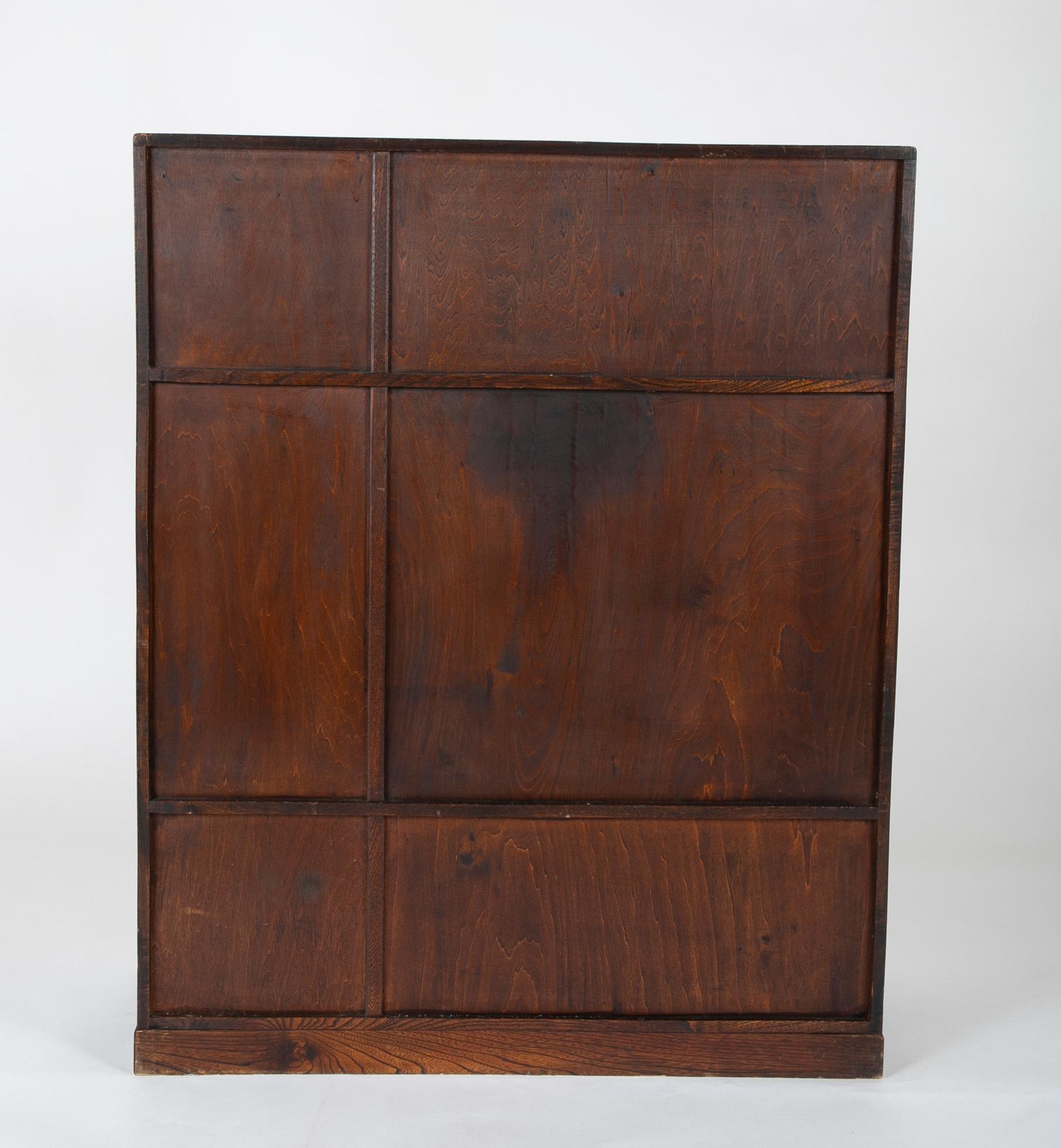 Tansu in Elm Wood Case Cabinet 3