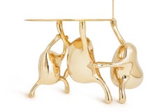 Tantan Side Table End Table Polished Brass Gold Nightstand Customizable