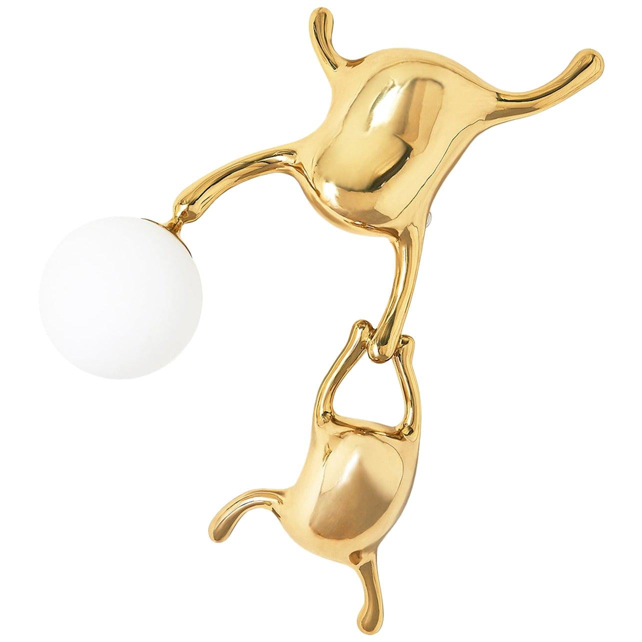 TanTan Wall Lamp No.4 Polished Brass and Glass