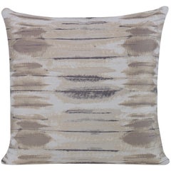 Tantino Pillow in Gray and Tan by CuratedKravet
