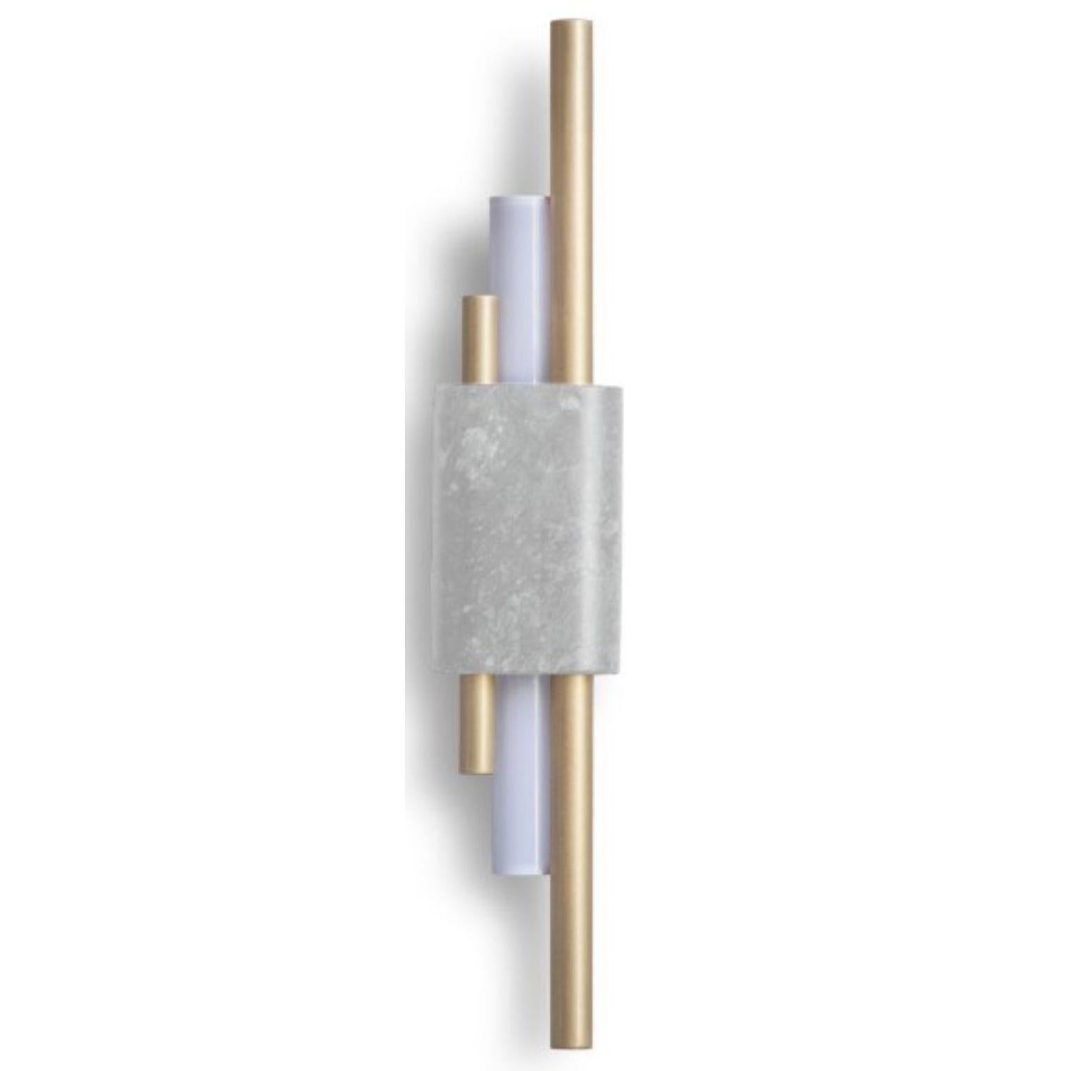 Tanto Wall Light, Double, White Marble by Bert Frank In New Condition For Sale In Geneve, CH