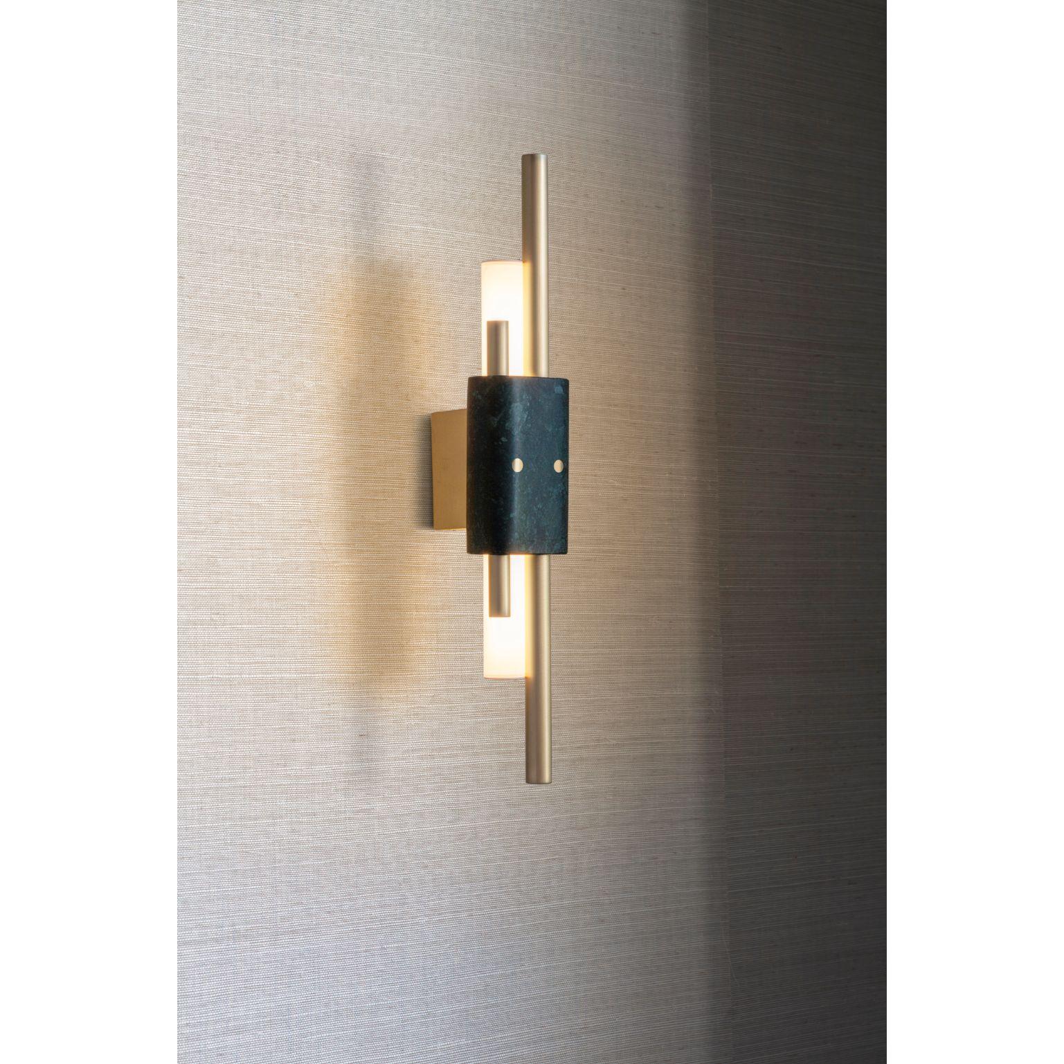 Modern Tanto Wall Light, Small, Green by Bert Frank For Sale