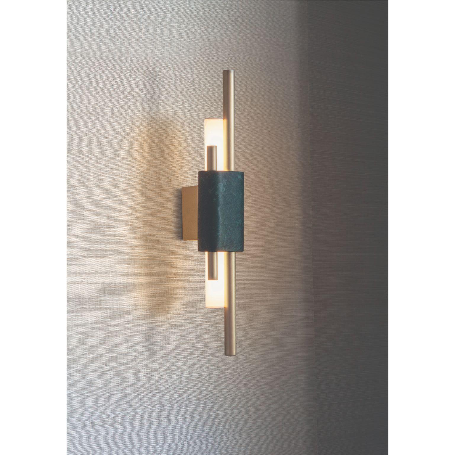 British Tanto Wall Light, Small, Green by Bert Frank For Sale