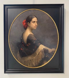 Una dama di Siviglia, ritratto classico contemporaneo del XXI secolo