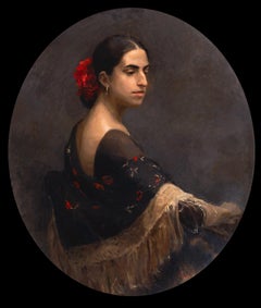 Una dama di Siviglia, ritratto classico contemporaneo del XXI secolo