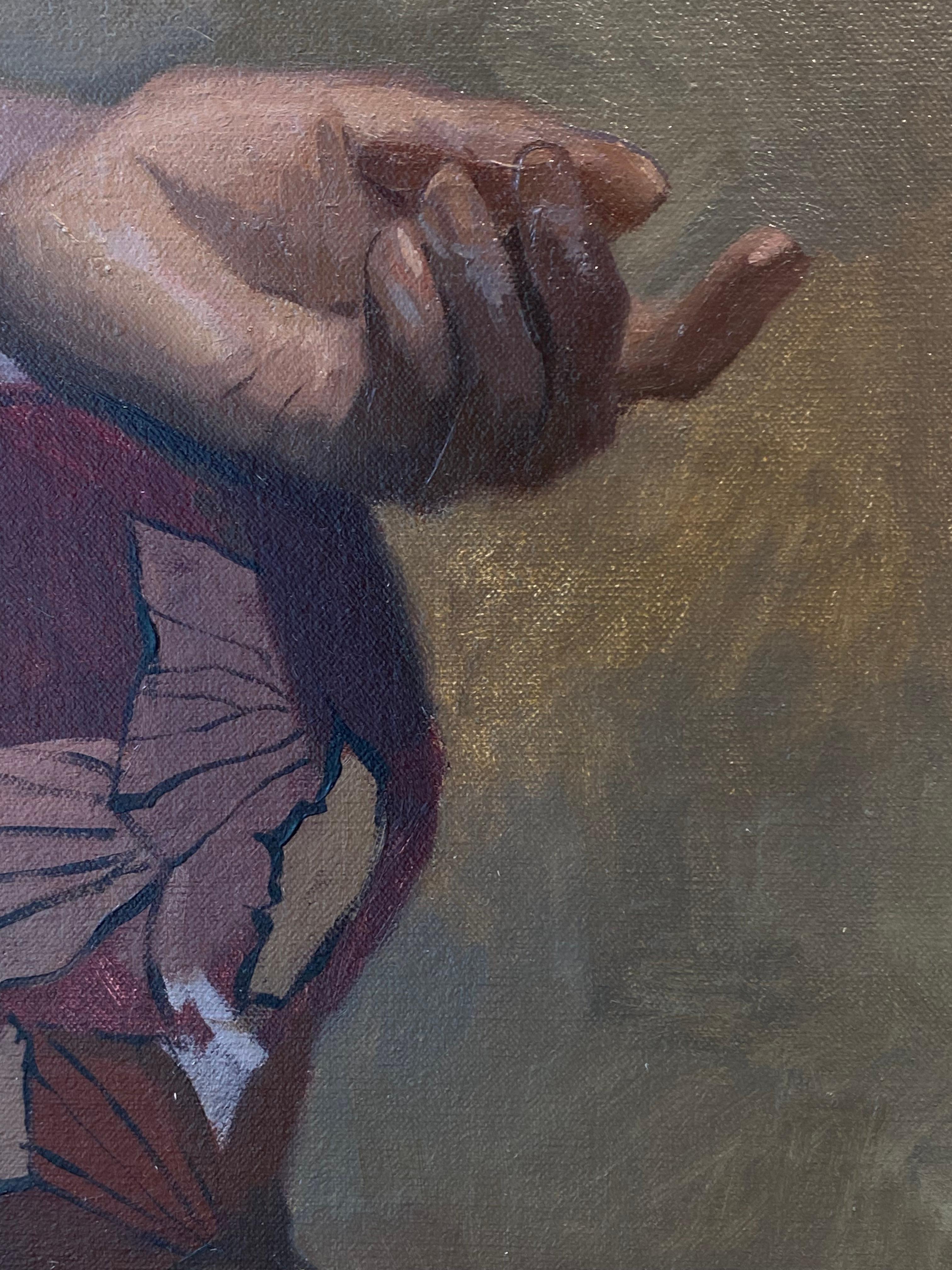 Portrait classique contemporain d'une femme du 21e siècle. en vente 3