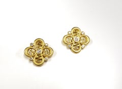 Tanya Farah Diamond Passion Flower Earrings